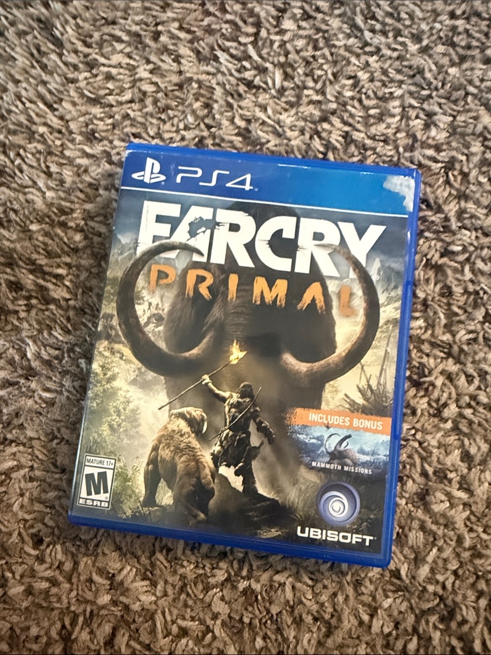 Far Cry Primal PS4 Game - Blue Case